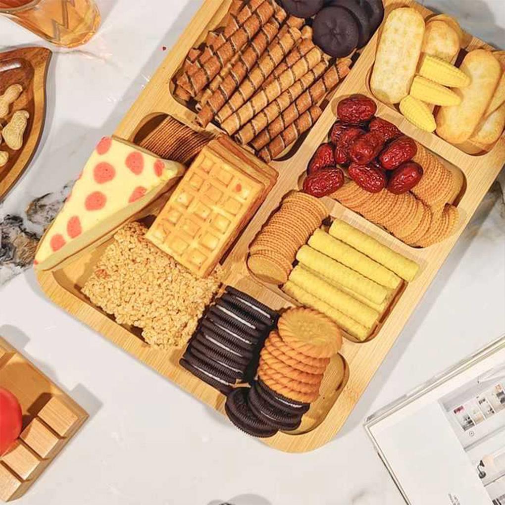 Bamboo Serving Tray With Lid Lightweight And Portable For All Occasions Charcuteries Board With Lid