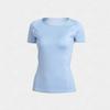 Women Yoga Top Seamless Fitness Tshirt Short Sleeve Sport Shirt Gym Running Active Wear Workout Clothes Breathable Quick Dry Comfortable Femme