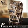 Vintage Rotating Ferris Wheel Photo Frame - 8pcs 4 Inch Picture Frames Desk Decor Gift