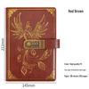Set Regalo Quaderno Password A5 - Registro Riunioni d'Affari d'Ufficio & Diario Vintage con Logo Personalizzabile.