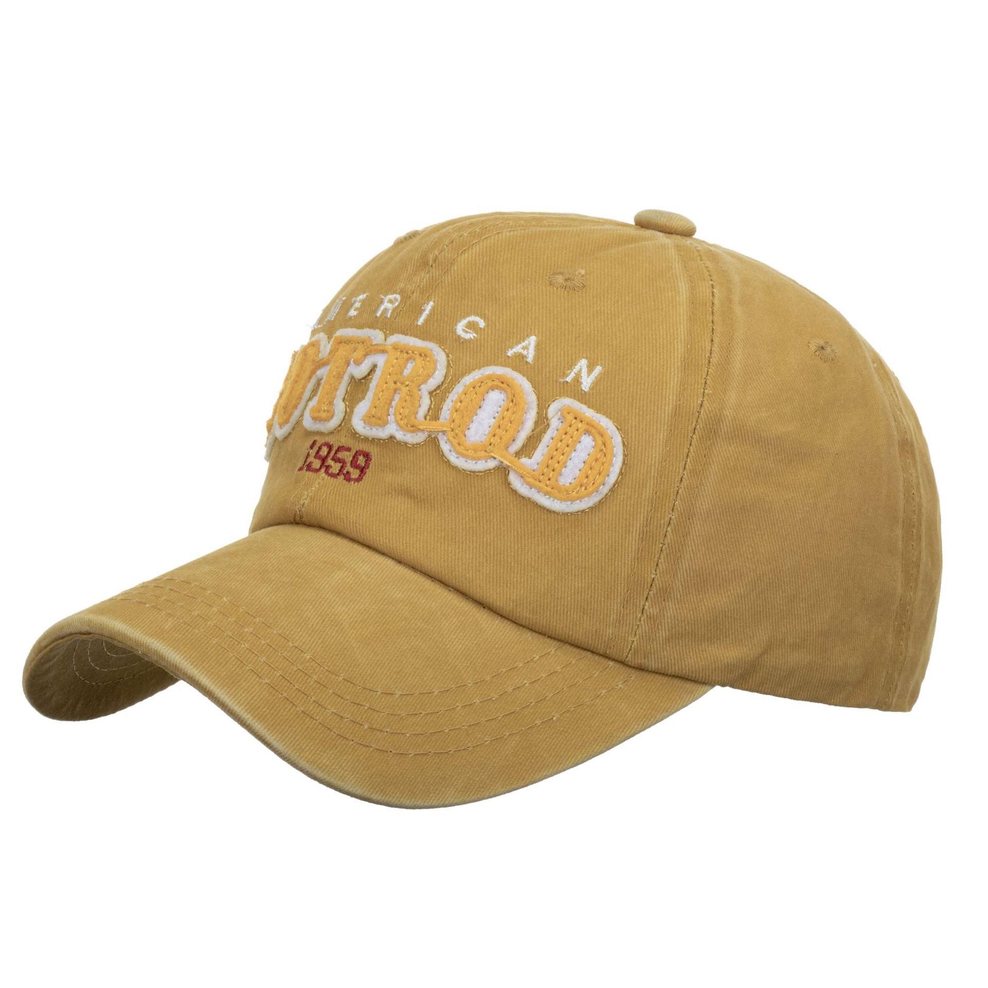 

Вымытая и старая бейсболка с вышивкой наклейками Кепка с вышивкой HORO бейсболка с объемной вышивкой Adjustable жёлтый