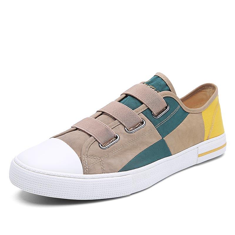 

2024 Новые парусиновые туфли, дышащие мужские кроссовки, повседневные туфли без застежек, модные лоферы, мужская спортивная обувь для бега, Zapatillas De Deporte 7 хаки