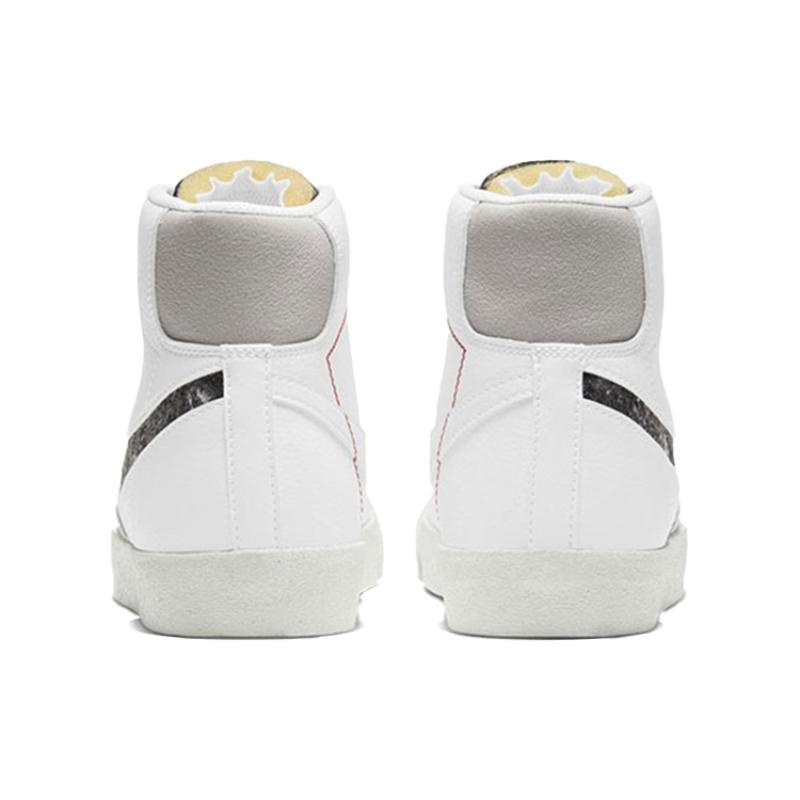 Nike Blazer Mid 77 Vintage Recycled Wool Pack - White Light Smoke Grey Sneakers Skateboard Shoes CW6726-100