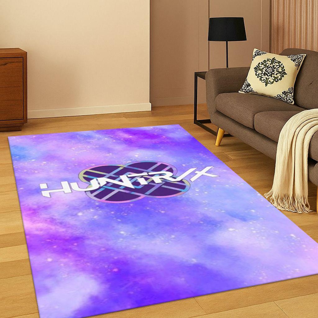 Tappeto Musicale 3D Demon Hunters Kpop Rumi Mira Zoey per Camera da Letto Soggiorno Divano Decorazione Casa, Tappeto Area Tappetino Antiscivolo Regalo