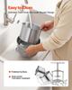 Fruit Wine Press, 0.8 Gallon/3L, Stainless Steel Manual Juice Maker with Powerful T-Shaped Handle, Juice Making for Apple/Grape/Orange/Berry,