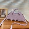 Fashion Creative Spoof Fun Halloween Personality Bat Pu Handbag Messenger Bag