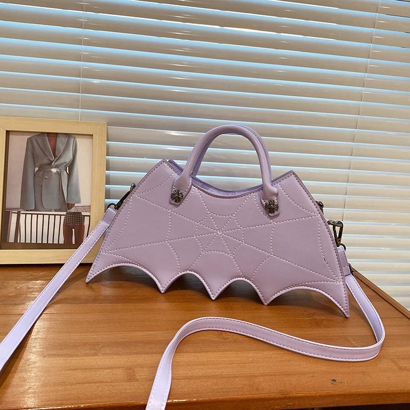 Fashion Creative Spoof Fun Halloween Personality Bat Pu Handbag Messenger Bag