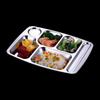 NHZHIW 304 Stainless Steel Large Six-Compartment Dinner Plate