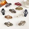1/4Pcs Vintage French Hair Barrette Matte Finish Hair Clips Cross-Shaped Design Hair Styling Tool Hair Accessories