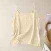 Women's Summer Vintage Cotton Linen Small Camisole Bottom Vest Loose Inner Tops