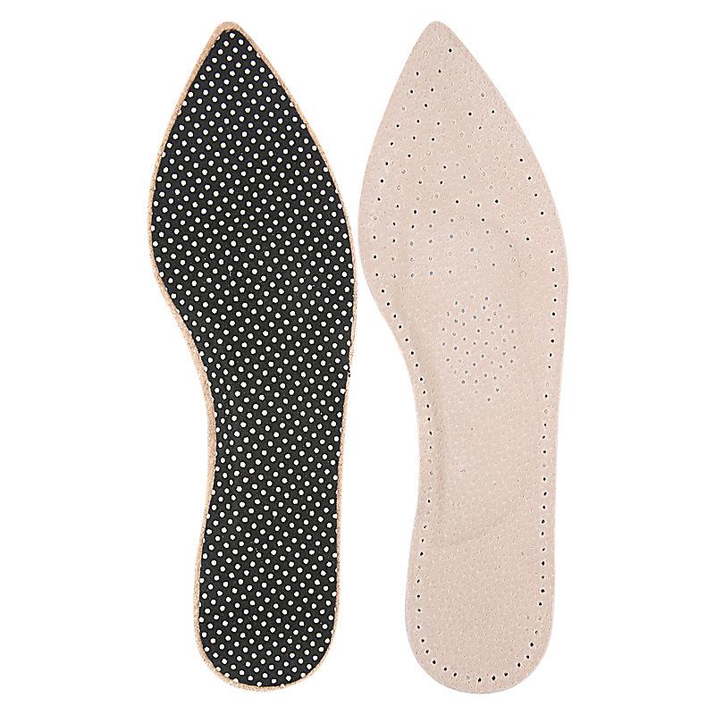 Pigskin Leather Insole Thickened Latex Soft Shock-absorbing Arch Full Pad High Heels Work Shoes Anti-slip and Anti-wear Full Pad