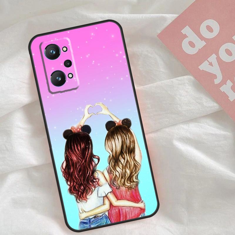 

Чехол для девочек Bff Лучшие подруги навсегда для Realme C65 C67 C71 C63 C61 C55 C51 C53 C35 C75 11 12 13 14 15 Pro Plus GT6 GT7 Pro Realme C65 4G