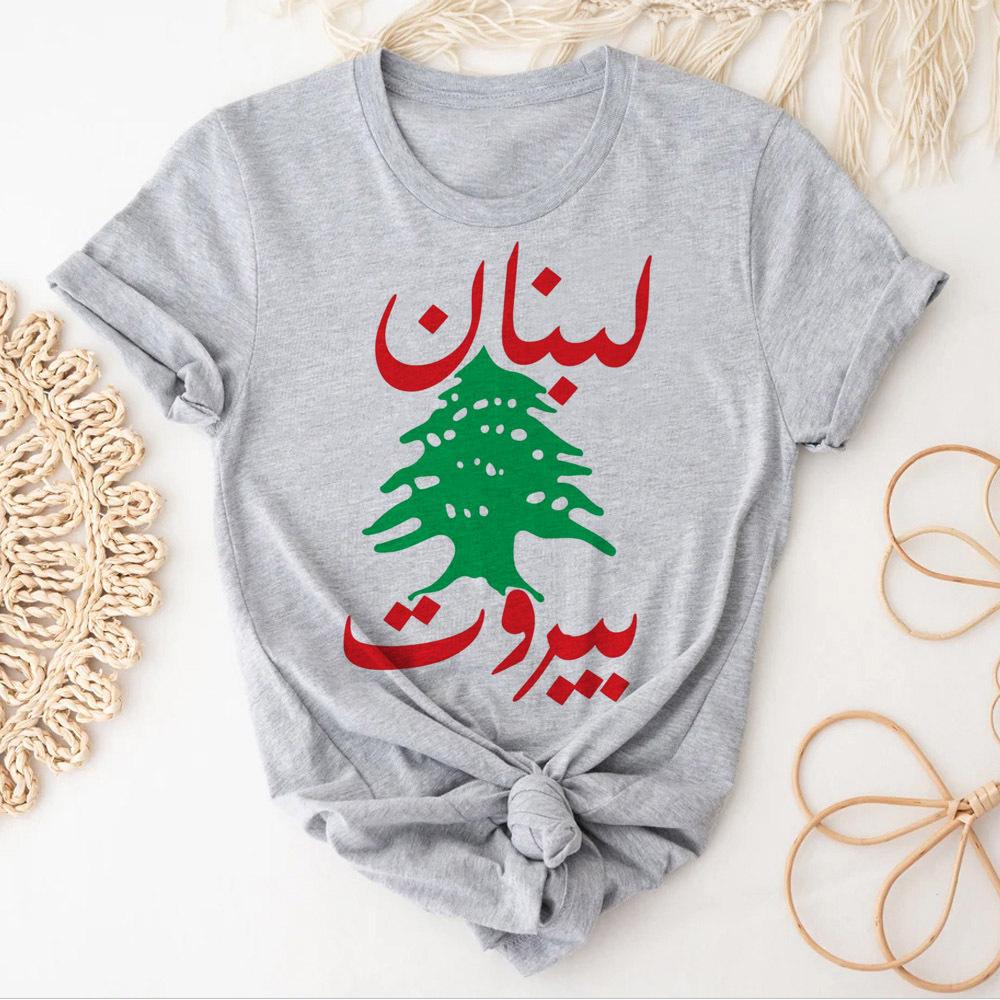 Libanon dámské tričko Prodyšné Grunge Psychedelické 80. léta kawaii grafické tričko Punk Vintage Gotické hip hop Grafické 80. léta