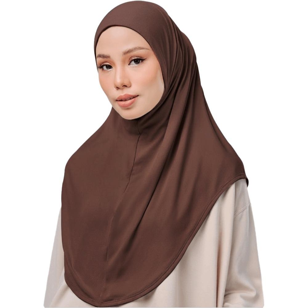 Adjustable Arab Lady Headscarf Breathable Hijab Head Wrap Elegant Eid Al-Fitr Long Turban  Daily