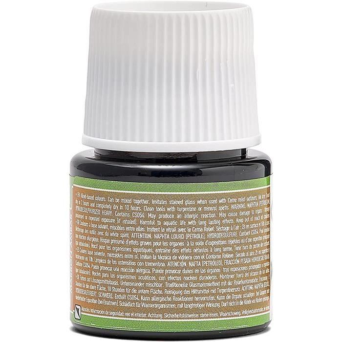 Stained Glass Paint - Stained Glass - Amber Brown - 45ml - Intense Colors - Light Resistance