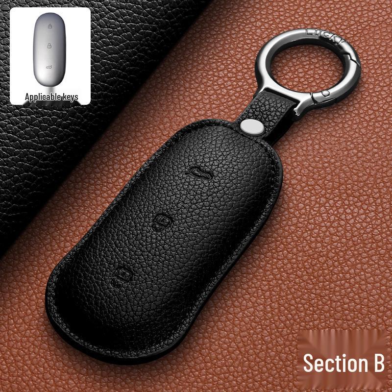 

Lychee-Pattern Key Case for Li Auto L9/L8/L7: Car Remote Protective Shell Fastener