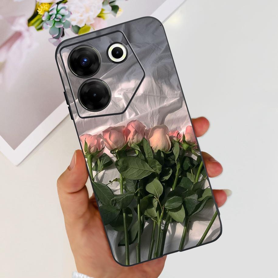For Tecno Camon 20 Pro 5G Case Marble Cover For Tecno Camon 20 Bumper Soft Silicone Phone Cases For Camon20 Pro CK8n CK7n Fundas