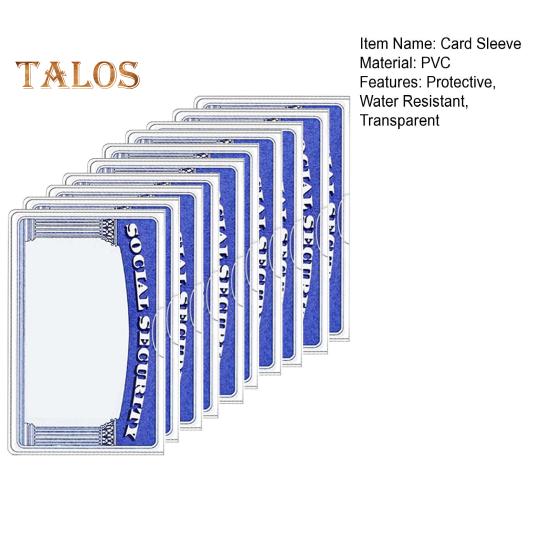 10/20 Unidades Protetores de Cartão de Segurança Social Transparentes Protetor de Cartão Medicare Resistente à Água Porta-Cartão de PVC Transparente para ID Cartão de Débito Cartão de Crédito