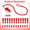 50Pcs Coaches Whistles with Lanyard Sports Whistle Loud Crisp Sound Whistles for Referees,Teachers,Officials, Polices