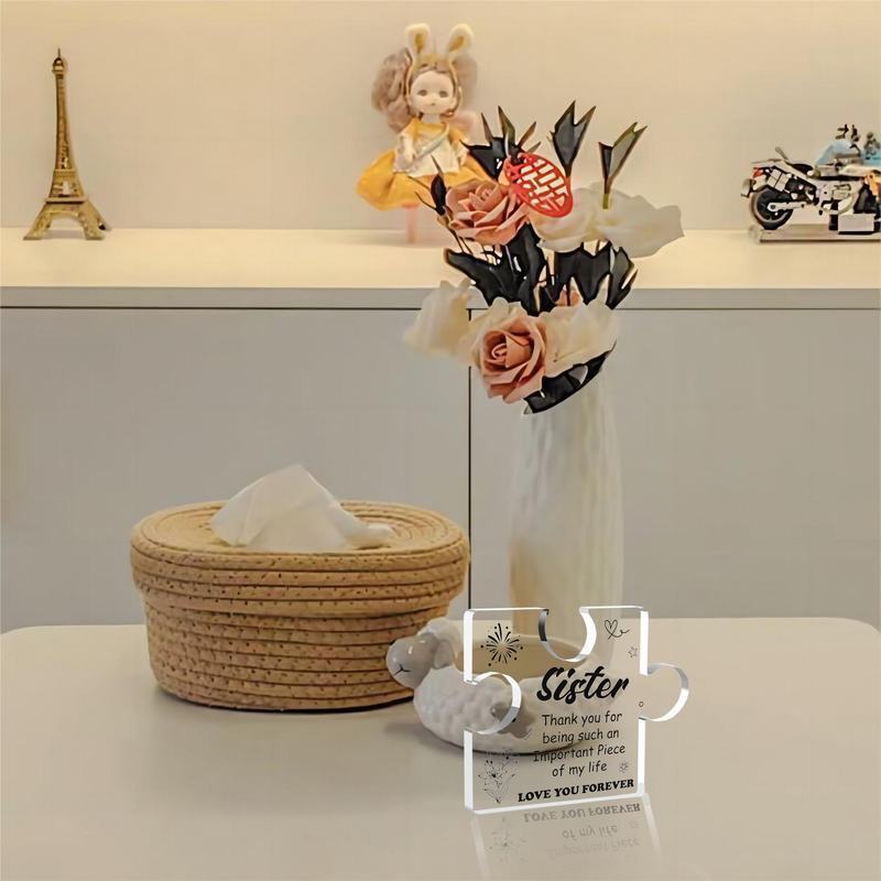 Eye catching Party Centerpiece Beautiful Acrylic Puzzle Gift from Brothers and Sisters