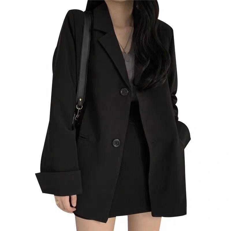Fashion Spring Autumn Fashion Black Formal Blazer Suit Jacket Slim Office Causal Coats Work Wear Lady Coat  Jacket Women