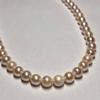 Used [Certificate of identification included] Akoya pearl pearl necklace Pearl silver SILVER stamp 7-7.5mm pearl necklace