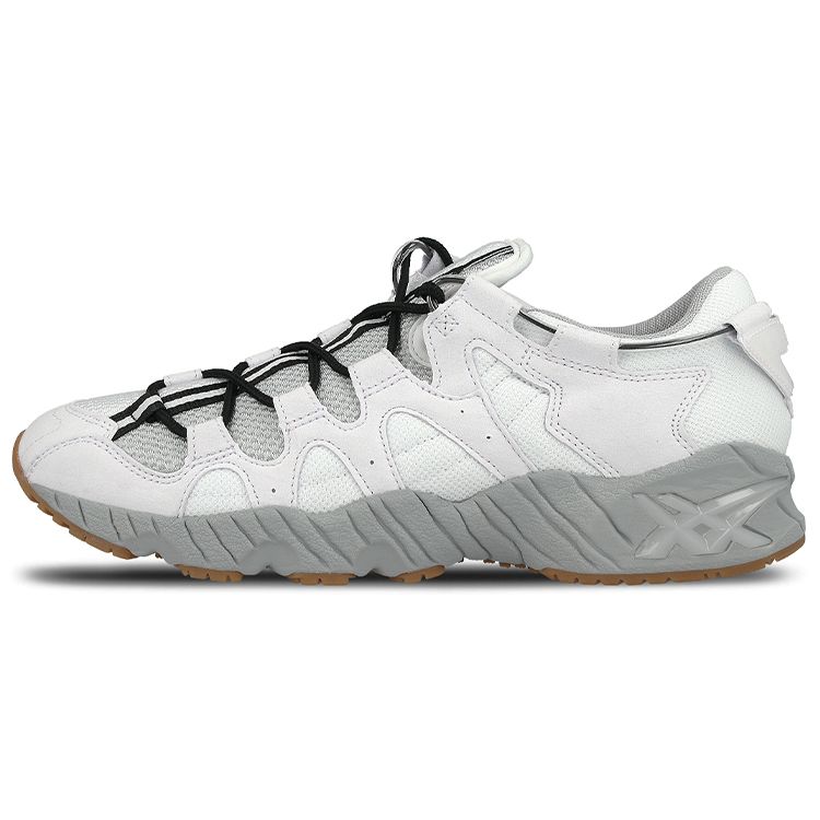 Asics Gel-Mai Solid Color Versatile Fabric Durable Low-Top Running Shoes Men Sneakers White Gray HN719-0101