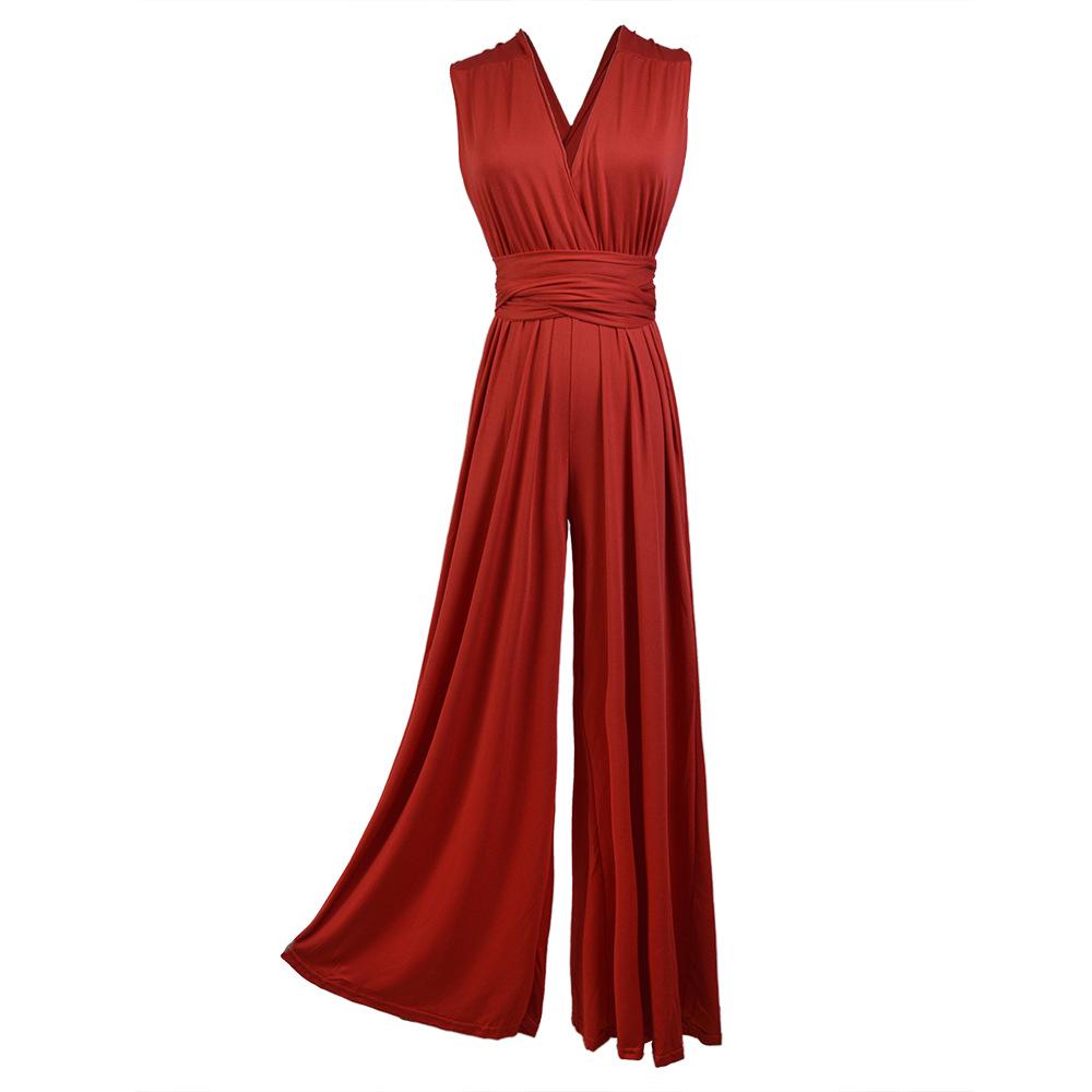 Women's Multi-Way Strap Crossover Bandage Jumpsuit - Sexy & Stylish OL Fashion
