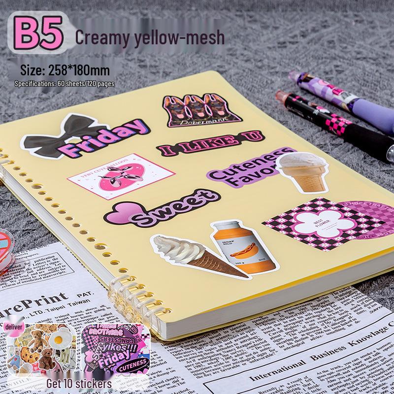 Ergonomic, High-value Loose-leaf Notebook with Detachable Binder; Suitable for High School and Junior High Students.