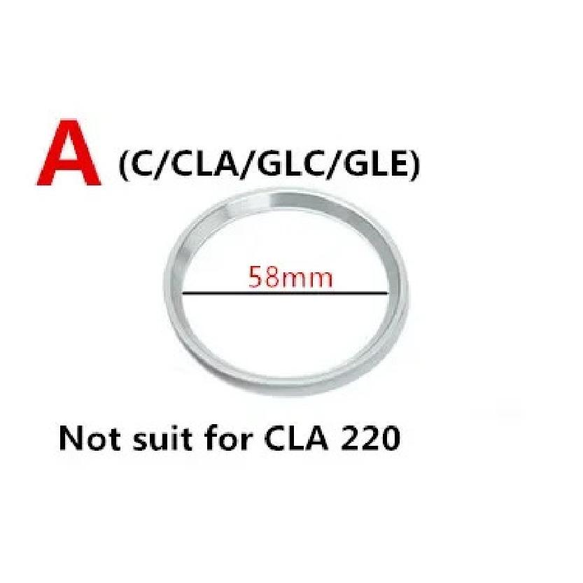 Aluminium Alloy Car Steering Wheel Emblem Circle Decoration Sticker For Mercedes Benz A E Class CLA GLA GLE Interior Accessories