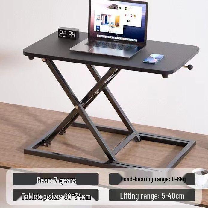 

Height-Adjustable Laptop Stand: Folding Desktop Workstation for Home or Office