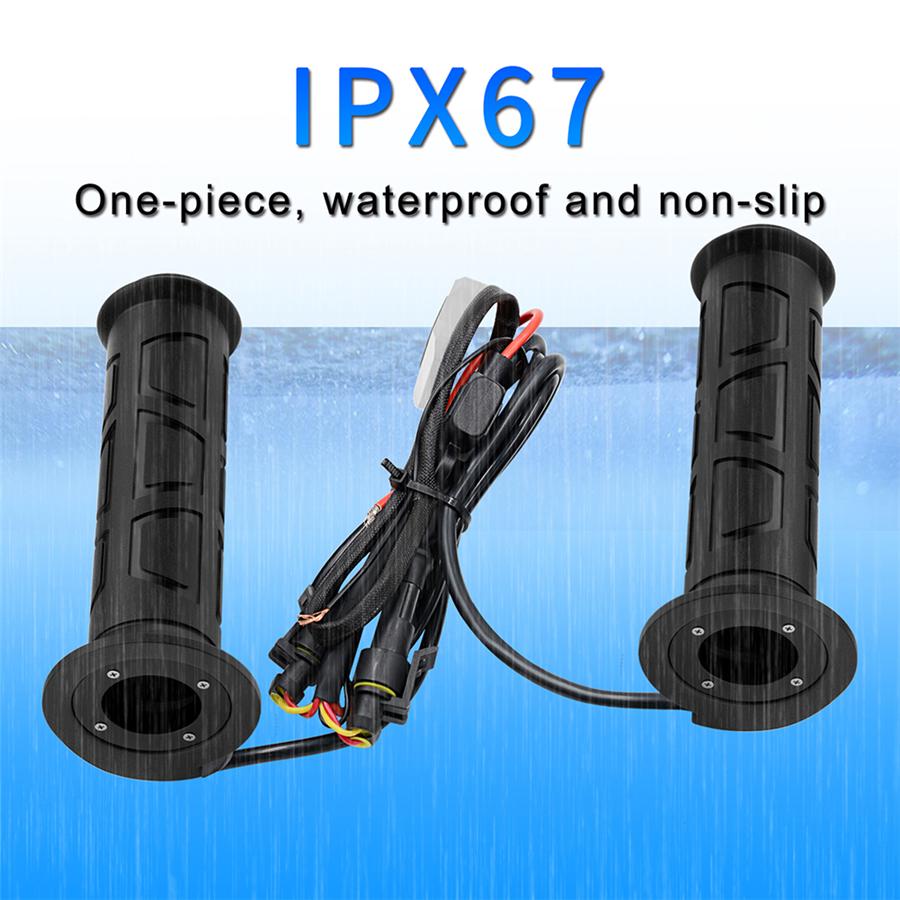 12V Motorcycle Electric Heated Handle 7/8" 22mm Handlebar Wrap Grips Winter Warm