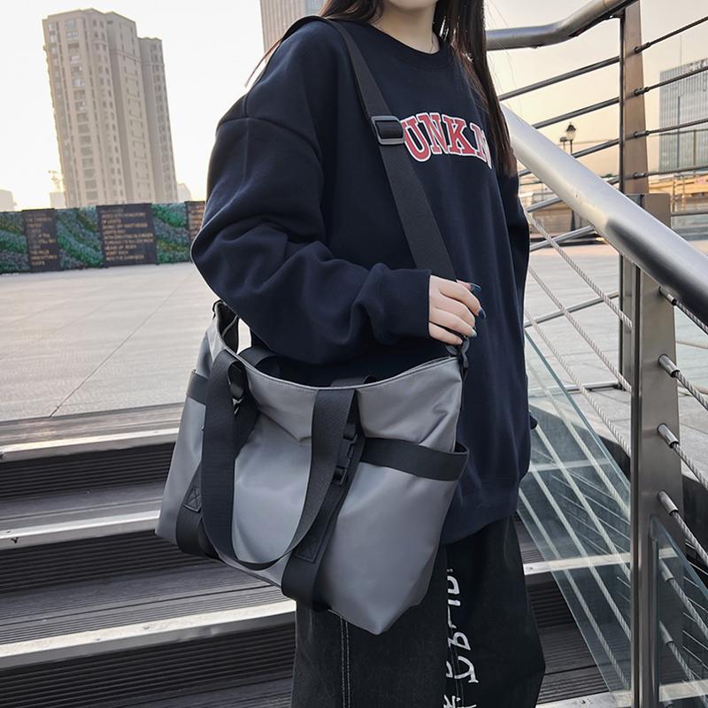 HOCODO Waterproof Women Travel Handbag Large Capacity Ladies Messenger Bag Solid Color Female Crossbody Nyl Shoulder Bag Women