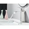 Brushed Golden Basin Faucets Elegant Waterfall Bathroom Sink Faucet Single Lever Hole Deck Mount Brass  Mixer Taps