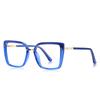 Square Blue Light Blocking Glasses TR90 Ultralight Oversize Reading Glasses Vision Optical Eyeglasses Big Frame Computer Eyewear