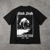 Schwarztod T-Shirt, Mittelalterliche Pest Grafik T-Shirt, Dunkle Geschichte Gothic T-Shirt, Vintage Skelett Humor T-Shirt