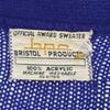 Bpc BRISTOL PRODUCT COMPANY 70-tals vintage Långärmad V-ringad stickad kofta Dam Begagnad