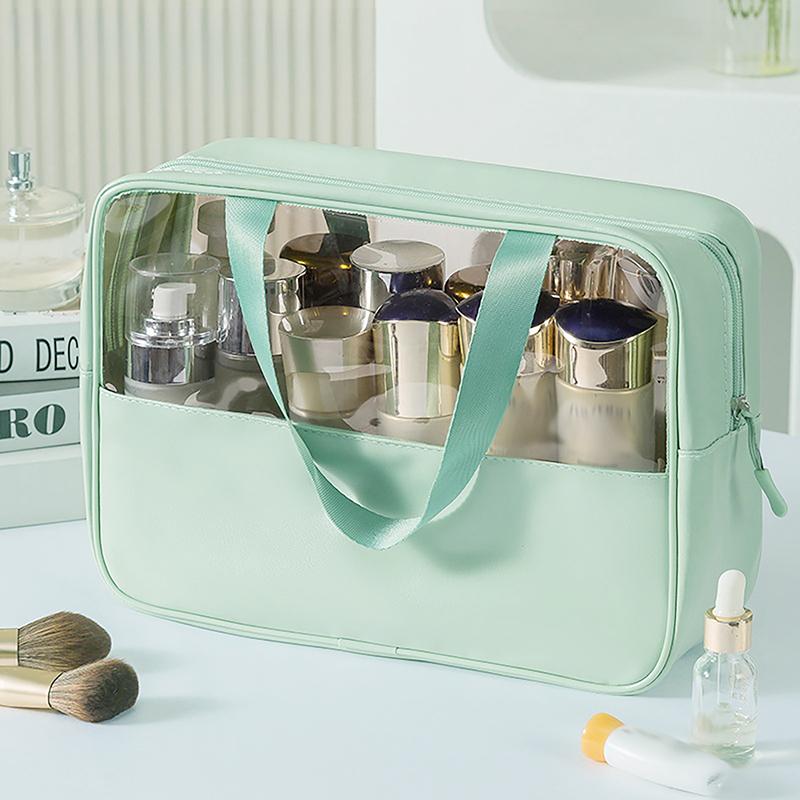 Portable Travel Cosmetic Bag Women Transparent Makeup Bag Large-Capacity Bath Wash Bags Multifunction Waterproof Storage Case