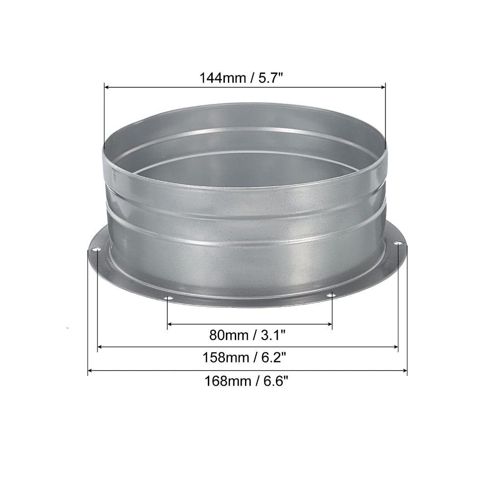 3/4/5/6/8 Zoll Kanalanschlussflansch Flansch Lüftung Heizung Kühlung Lüftung HVAC-System