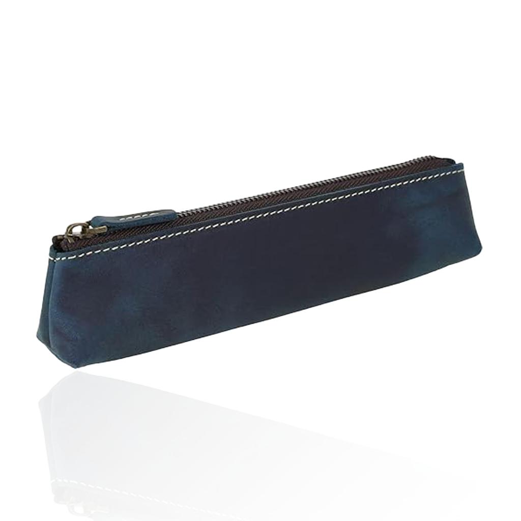 Bag Pencil Large Adult Case Made Only from the Top Surface of Cowhide Stylish Leather Pen Case for Leather Pen Genuine Business [Kameto Manufacturing]