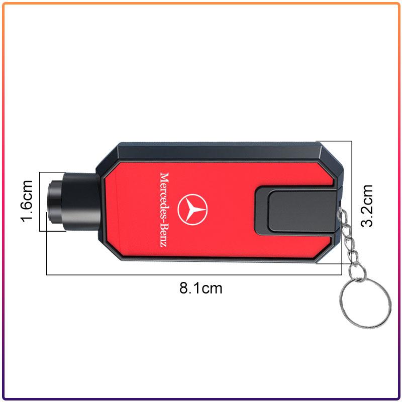 Portable Car Window Breaker 2-in-1 Multi functional Cutting Belt Car Life Hammer Caps For Mercedes-Benz W166 W212 W204 C E ML GL CQP9