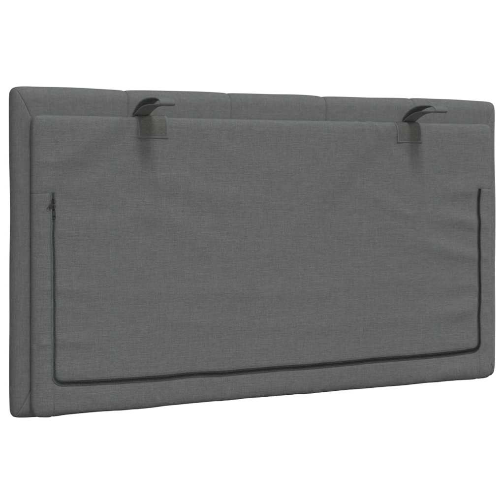 Headboard Cushion Hanko Dark Grey 80 cm Fabric