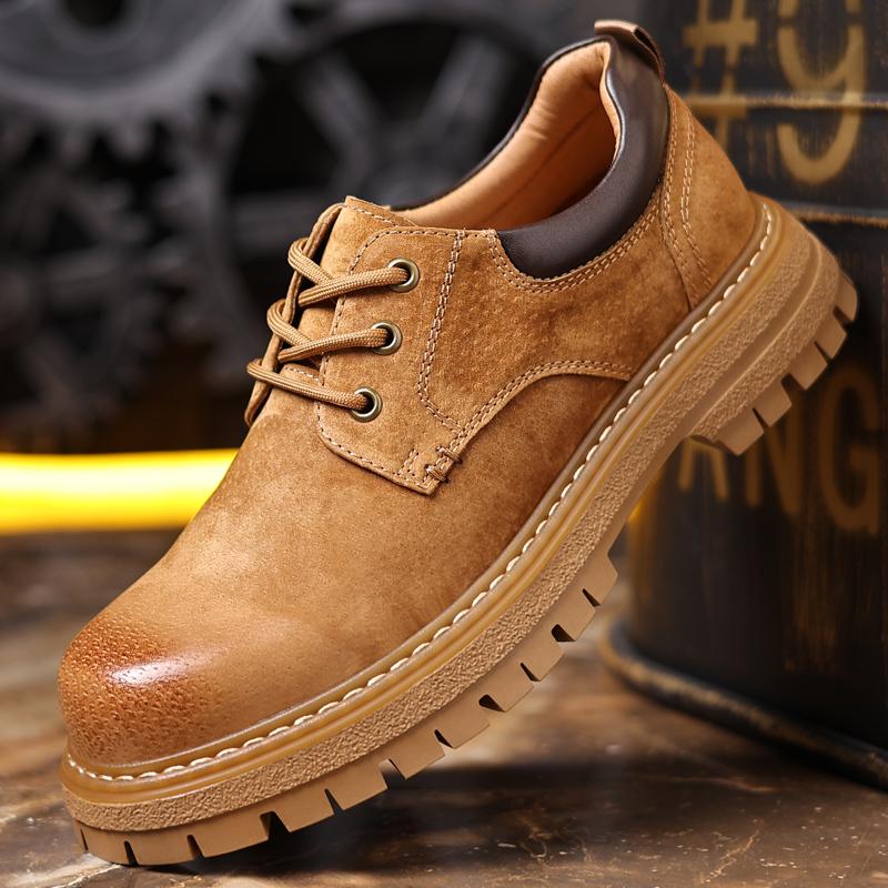 Fashion Men Genuine Leather Casual Shoes Lace-up Oxfords Men Comfortable Flats Mens Outdoor Oxfords Shoe Men Zapatos Hombre
