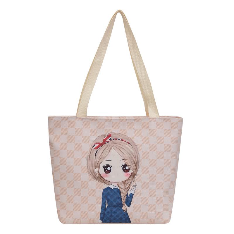 2025 New Canvas Bag Women's Shoulder Bag Shopping Bag Large Capacity Student Tutoring Bag Canvas Bag