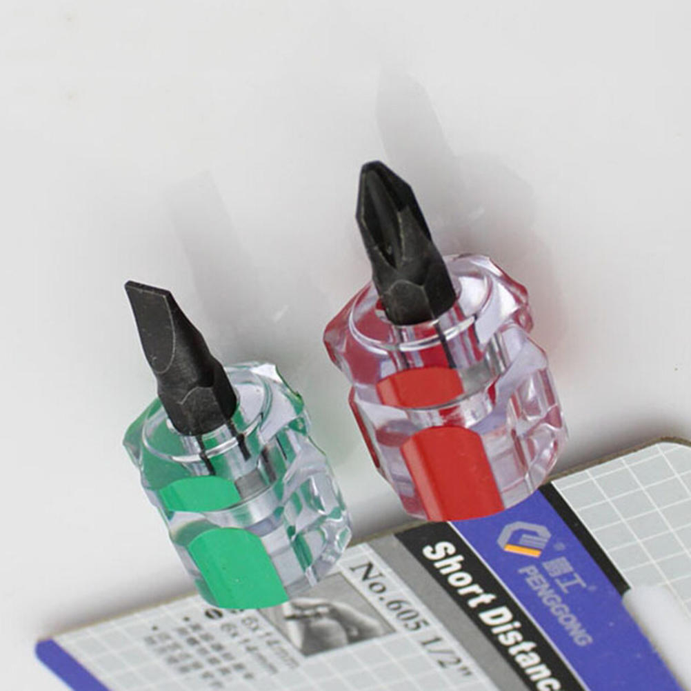 1 Pair Phillips Screwdriver Mini Screw Driver Short Small Split Repair Tools Kit Set
