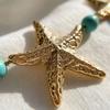 Gold Sea Star Imitation Pearl Body Chain Shell Beads Belly Chains Starfish Waist Chain  Beach