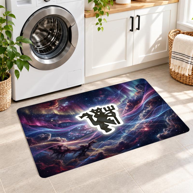 Flannel Kitchen Mat Manchester United Soft Area Rug Non Slip Floor Carpet Home Decoration