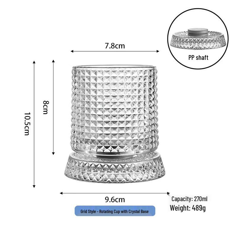 Rotating Whiskey Glass Set