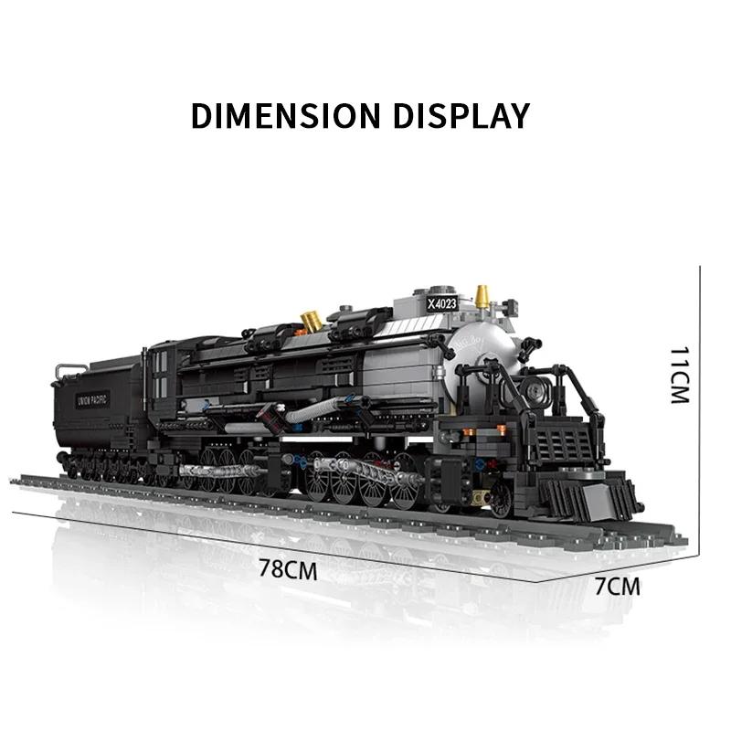 High-Quality 1608Pcs High-Quality Steam High-Quality Train High-Quality Building High-Quality Blocks Collection kit High-Quality Union High-Quality no box