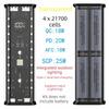 4X21700 Support DIY Power Bank Case LED Display Screen Power Bank Shell  Outdoor Charging